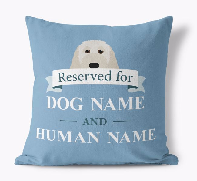 Reserved For: Personalised {breedFullName} Canvas Cushion